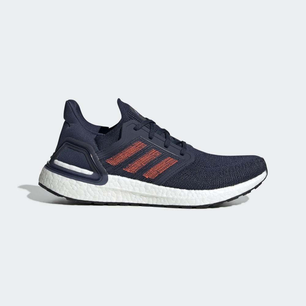 Adidasi Alergare Adidas Ultraboost 20 Barbati Romania - Bleumarin/Rosii/Albastru Regal EG0693